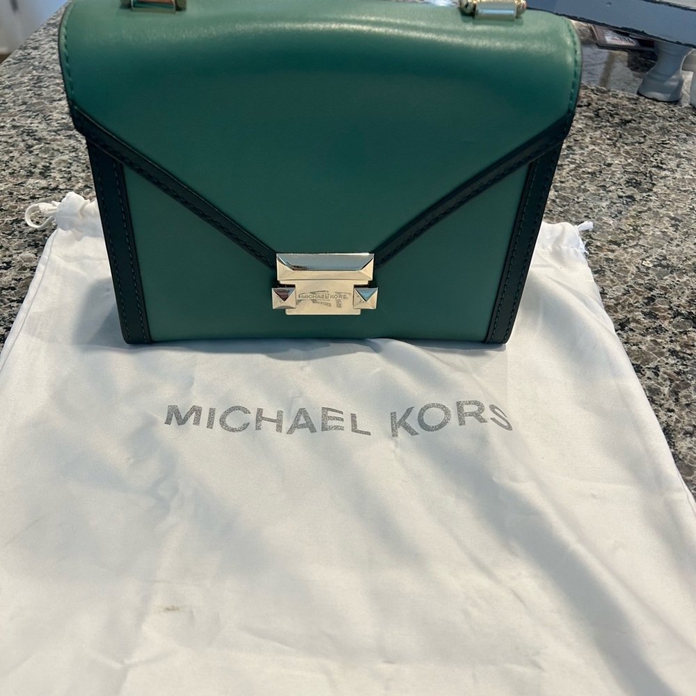 Authentic Rare Michael Kors Whitney Small Leather Convertible Shoulder Bag